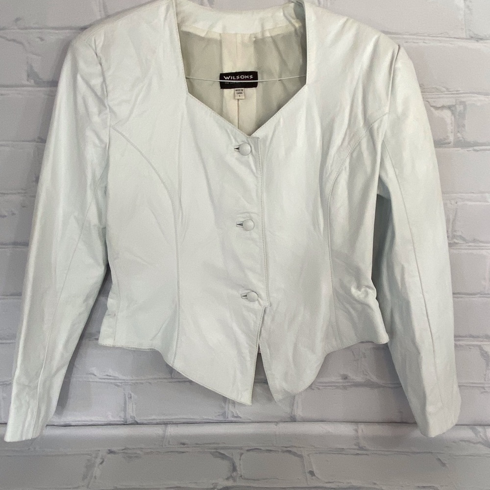 Wilson’s White Leather Jacket